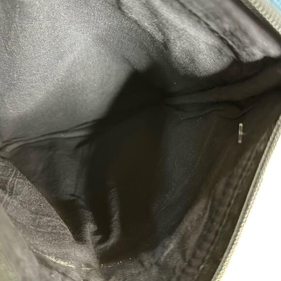 Rising Tide Blue Art to Wear Embroidered Floral Cotton Boho Crossbody Bag - Picture 7 of 8